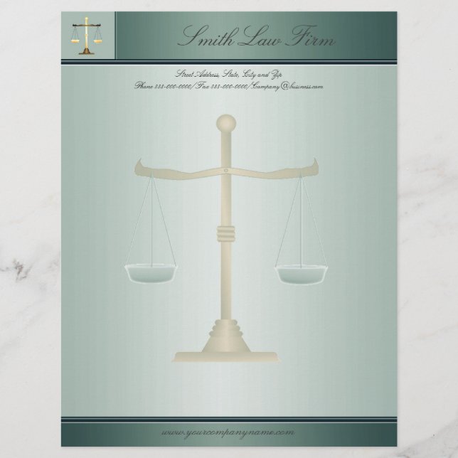 Attorney Business Letterhead (Front)
