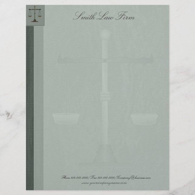 Attorney Business Letterhead (Front)