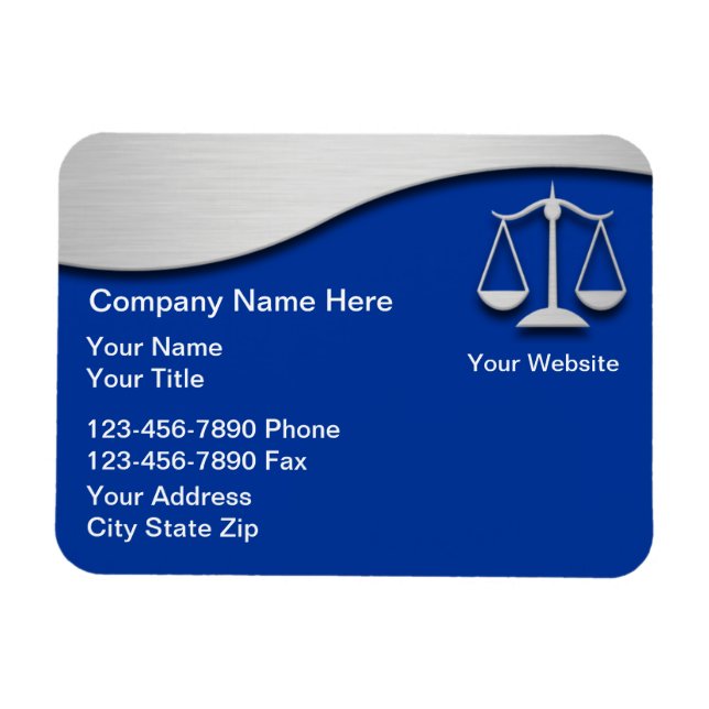 Attorney Business Magnets Flexible (Horizontal)
