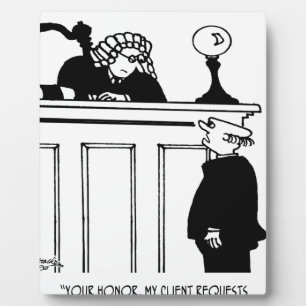 Attorney Cartoon 5496 Plaque