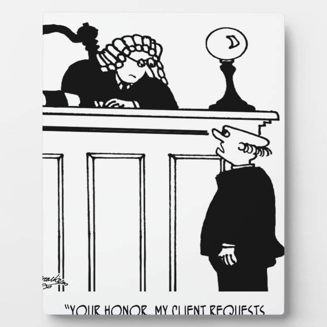 Attorney Cartoon 5496 Plaque (Front)