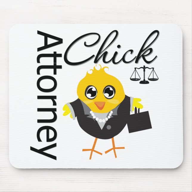 Attorney Chick v2 Mouse Pad (Front)