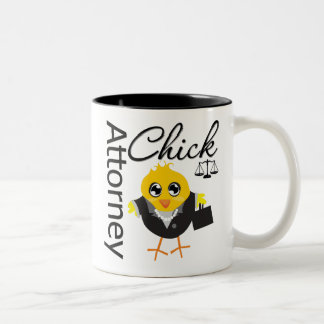 Attorney Chick v2 Two-Tone Coffee Mug