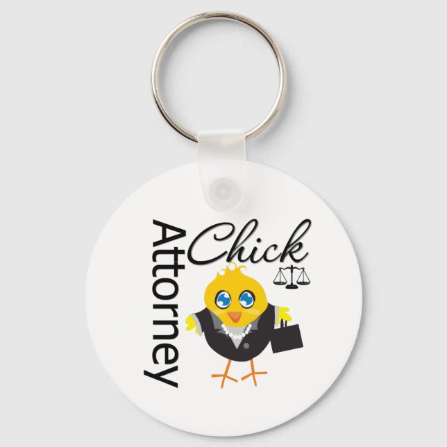 Attorney Chick v3 Key Ring (Front)