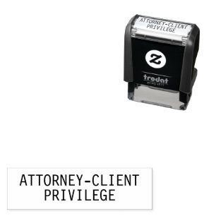 Attorney-Client Privilege Self-Inking Stamp