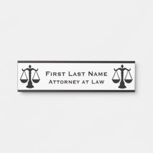 Attorney Door Sign Signs Lawyer