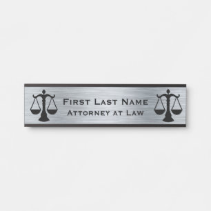 Attorney Door Sign Signs Lawyer