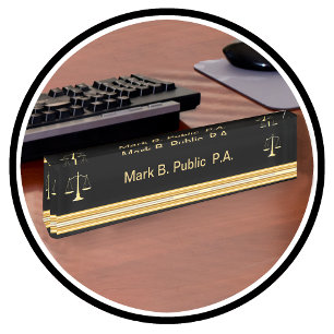 Attorney Executive Desk Name Plates