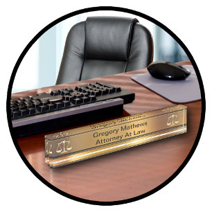 Attorney Executive Desk Name Plates