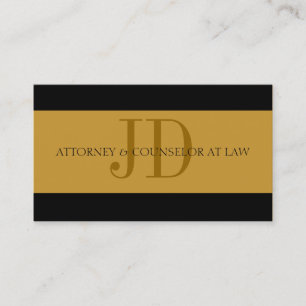 Attorney Gold/Gold - Available Letterhead - Business Card