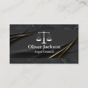 Attorney   Justice Scales   Law Business Card
