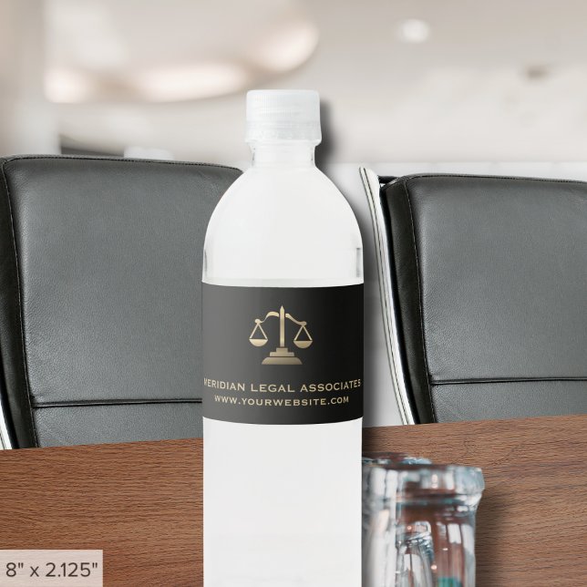 Attorney Law Firm Water Bottle Labels (Creator Uploaded)