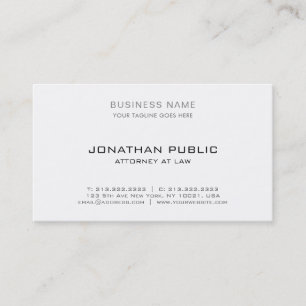 Attorney Law Office Modern Elegant Simple Template Business Card