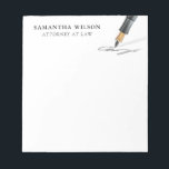Attorney Law Professional Modern Minimal Notepad<br><div class="desc">Attorney Law Professional Modern Minimal Notepad</div>