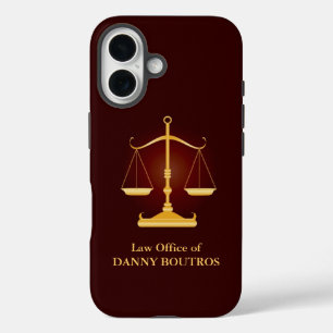 Attorney Law Scale iPhone 16 Case