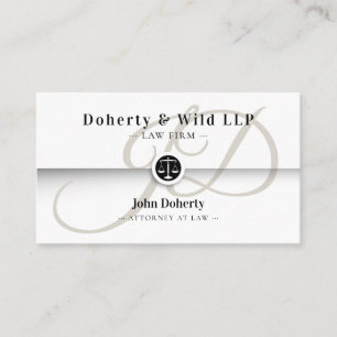 ATTORNEY   Law Scales of Justice Business Card