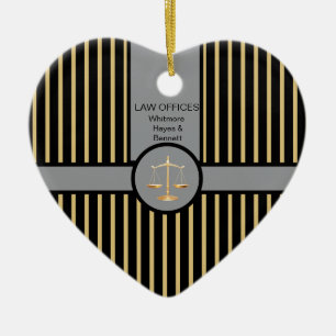 Attorney Lawyer Business Ceramic Tree Decoration