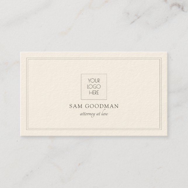 Attorney Lawyer Business Logo Card (Front)
