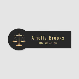 Attorney Lawyer Business  Name Tag