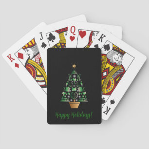 Attorney Lawyer Christmas Tree Playing Cards