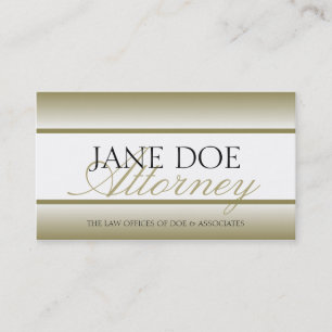 Attorney Lawyer Gold Fade - Available Letterhead - Business Card