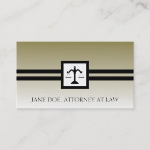 Attorney Lawyer Law Firm Office Scale Gold Fade Business Card