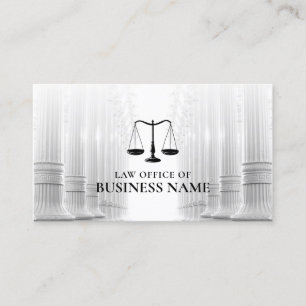 Attorney Lawyer Professional Law Office Business Card