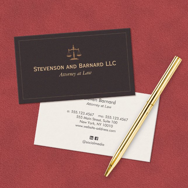  Attorney, Lawyer Traditional Business Card (Creator Uploaded)