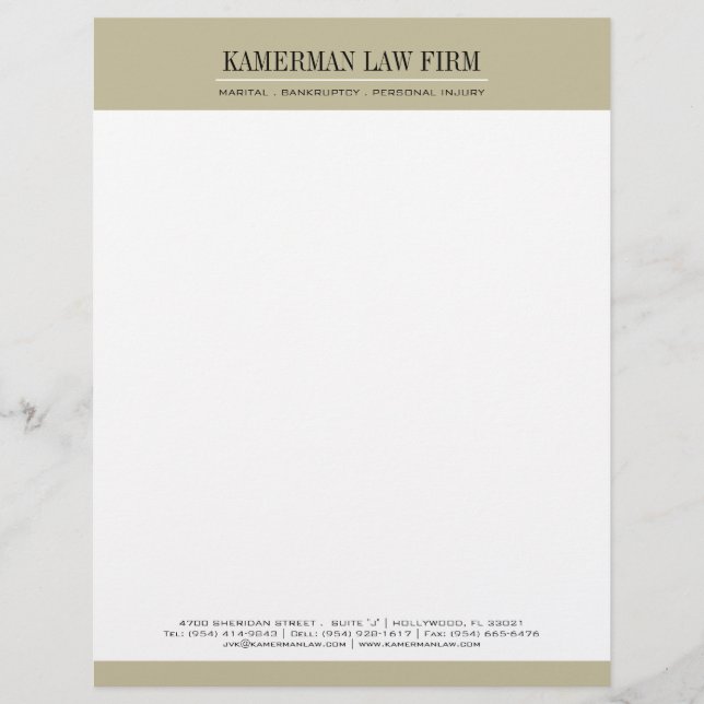 Attorney Letterhead Design (Front)