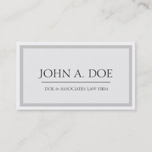 Attorney Silver/White - Available Letterhead - Business Card