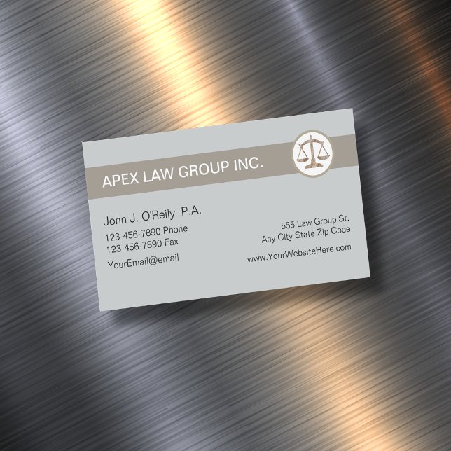 Attorney Theme Magnetic Business Card (Creator Uploaded)