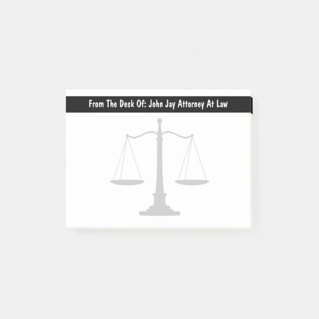Attorney Theme Post Notes (Front)