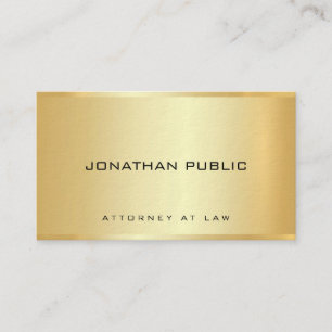 Attorney Thick Business Cards Elegant Professional