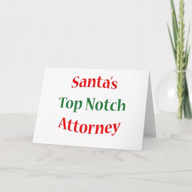 Attorney Top Notch Holiday Card (Front)