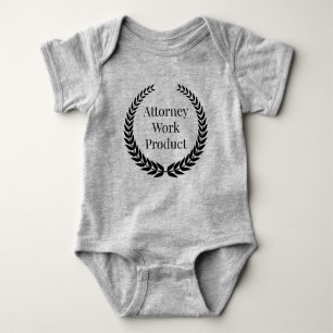 Attorney Work Product (Wreath) Baby Bodysuit