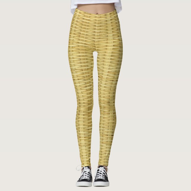 Attractive Bamboo Craft Design Leggings (Front)