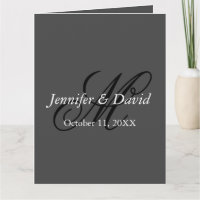 Attractive Calligraphy Monogram Wedding