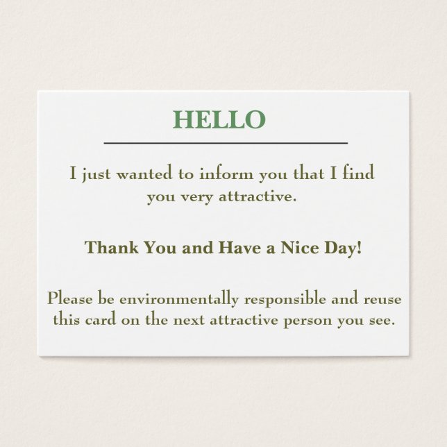 Attractive card (Front)