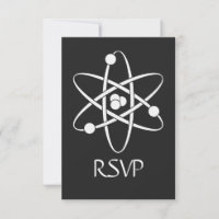 Attractive Forces in Black RSVP Card