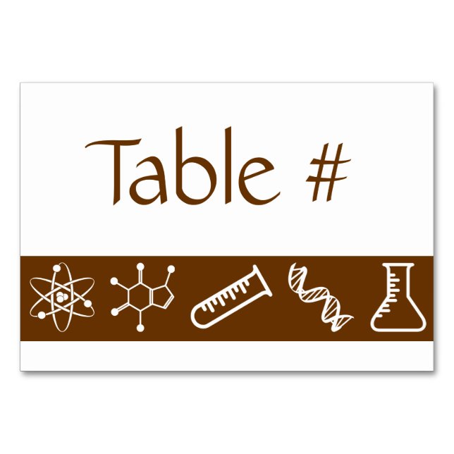 Attractive Forces in Chocolate Table Card (Front)