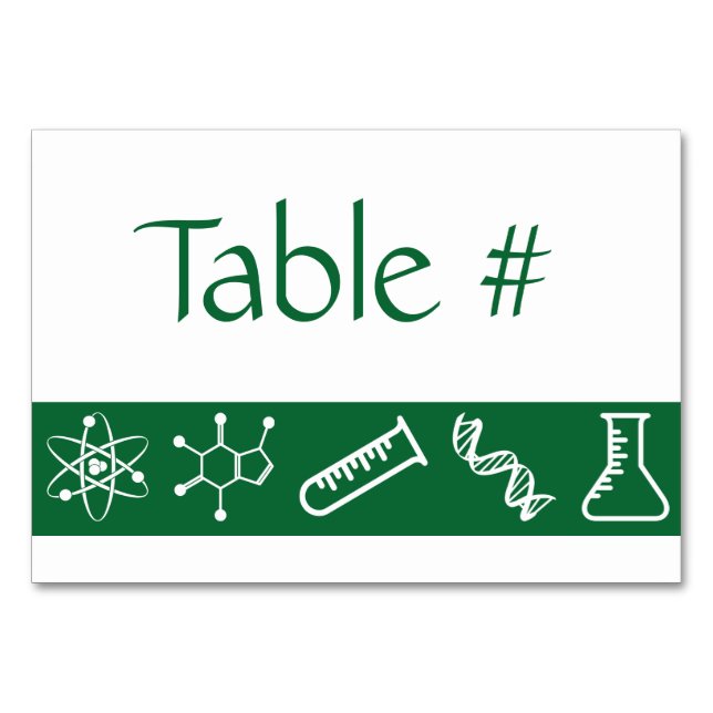 Attractive Forces in Green Table Card (Front)