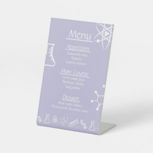 Attractive Forces in Lavender Pedestal Sign