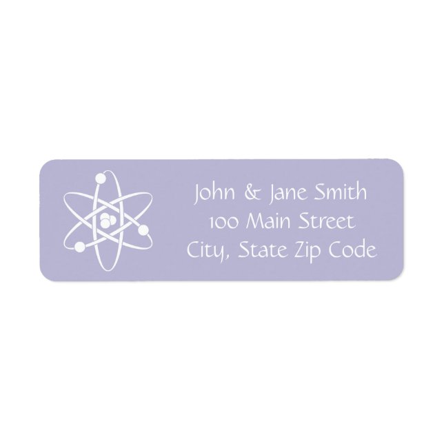 Attractive Forces in Lavender Return Address Label (Front)