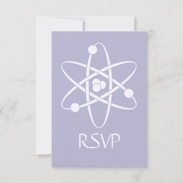 Attractive Forces in Lavender RSVP Card (Front)