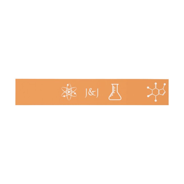 Attractive Forces in Orange Invitation Belly Band (Flat)