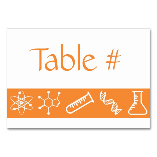 Attractive Forces in Orange Table Card (Front)