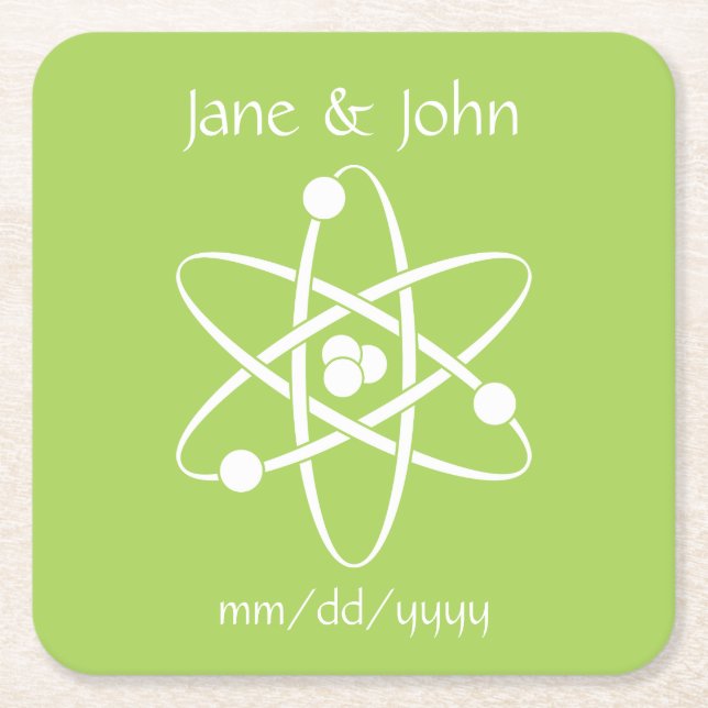 Attractive Forces in Peridot Paper Coaster (Front)