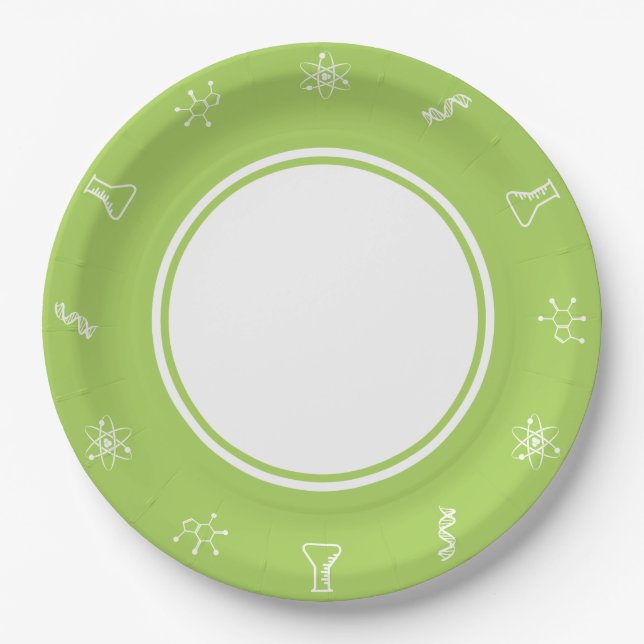 Attractive Forces in Peridot Paper Plate (Front)