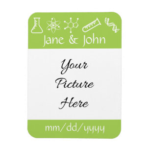 Attractive Forces in Peridot Save-the-Date Magnet