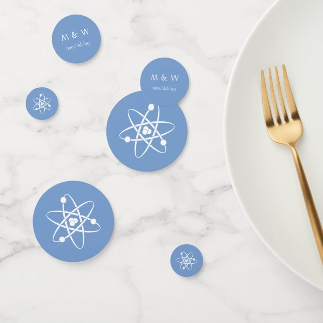 Attractive Forces in Periwinkle Table Confetti (Group)
